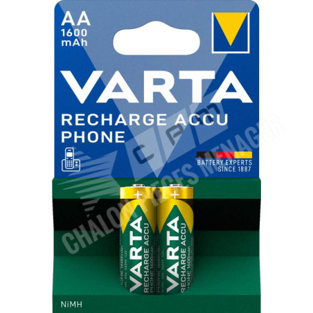 PILES VARTA RECHARGEABLES AA 1600 mAh 1,2V