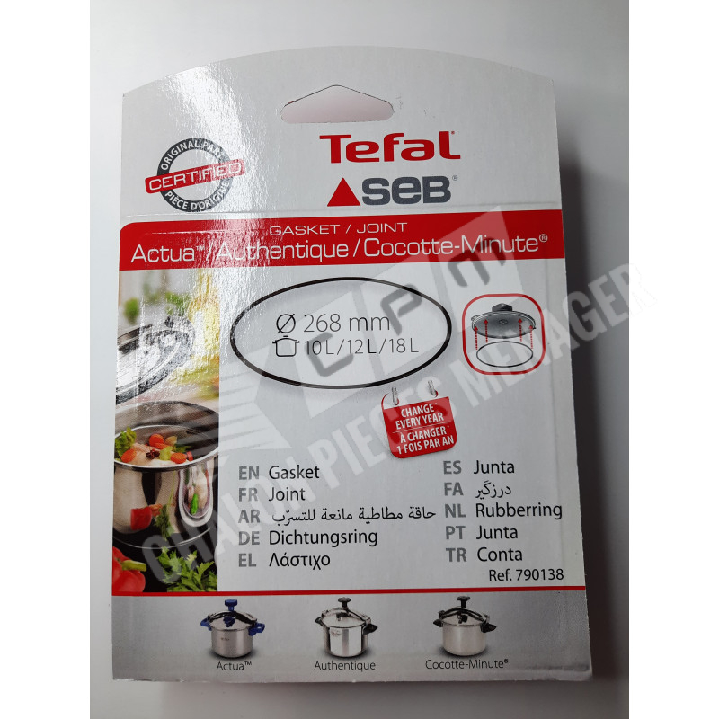 Joint Actua / Authentique / Cocotte minute® 10L/12L/18L TEFAL SEB