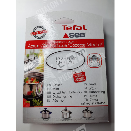 Joint Actua / Authentique / Cocotte minute® 4,5L / 6 L TEFAL SEB