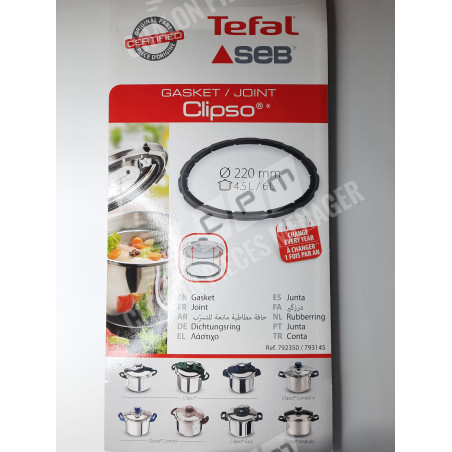 Joint Clipso 4,5L/6L tefal SEB