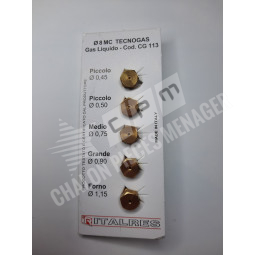 SACHET INJECTEURS GAZ BUTANE/PROPANE D.8MM