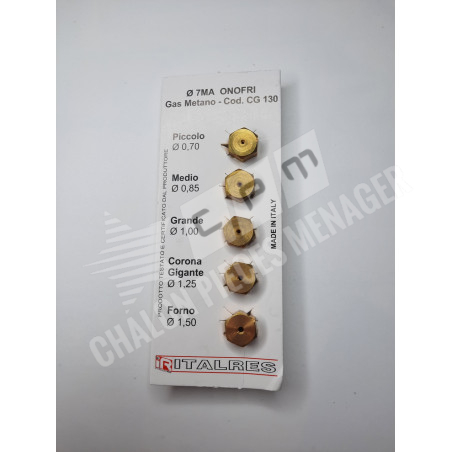 SACHET INJECTEURS GAZ NATUREL D.7MM