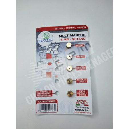 SACHET INJECTEURS GAZ NATUREL D.6MM PAS FIN COURT