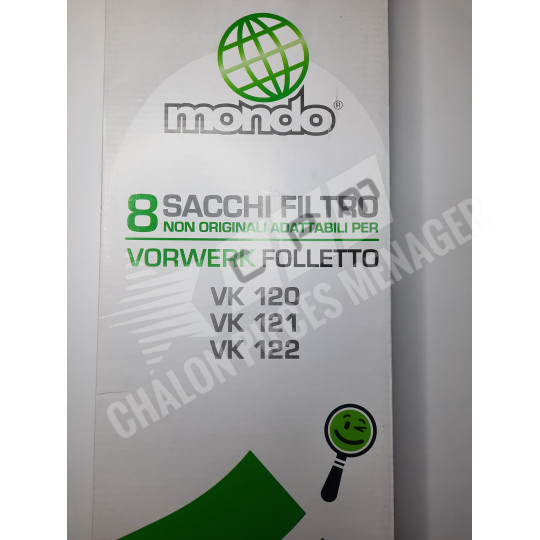 SACS ASPIRATEUR VORWERK VK120/121/122