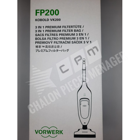 SACS FILTRE PREMIUM 3 EN 1 FP200 KOBOLD VK200