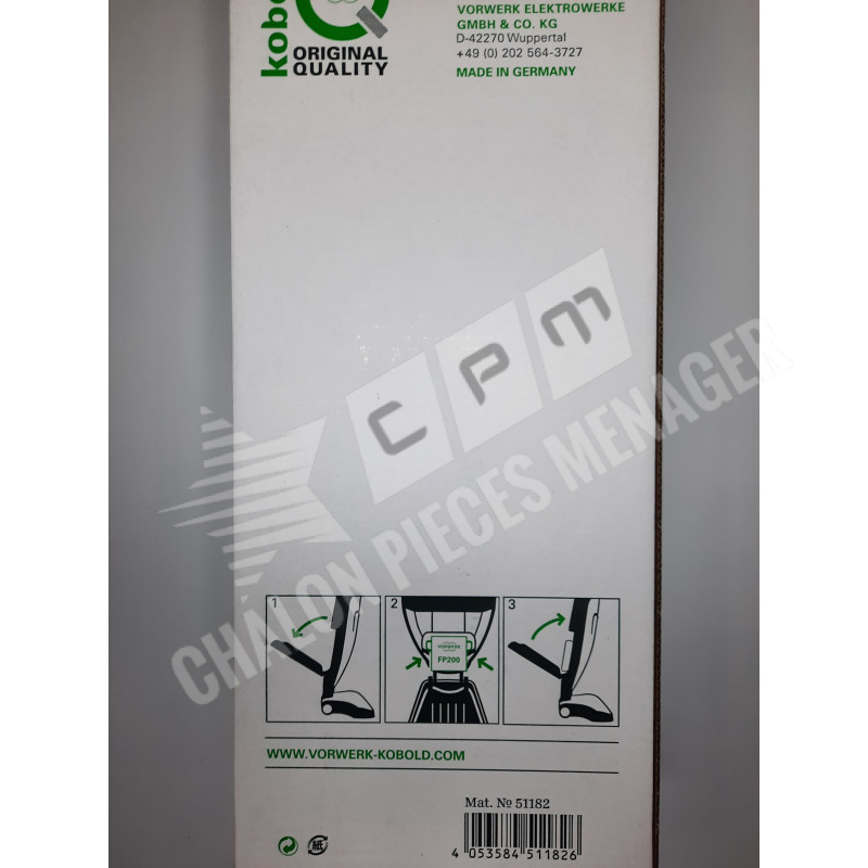 SACS FILTRE PREMIUM 3 EN 1 FP200 KOBOLD VK200