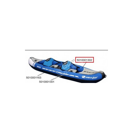 VESSIE SEVYLOR LATERALE GAUCHE POUR KAYAK WABASH / MADISON / COLORADO KIT / COLORADO PRO / SIROCCO PRO