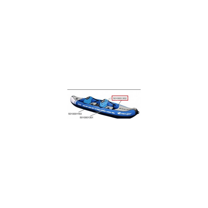 VESSIE SEVYLOR LATERALE GAUCHE POUR KAYAK WABASH / MADISON / COLORADO KIT / COLORADO PRO / SIROCCO PRO
